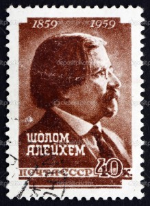 Postage stamp Russia 1959 Sholem Aleichem, Yiddish Writer