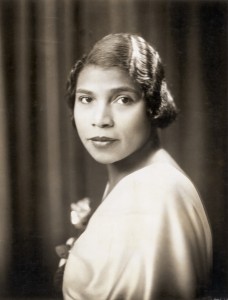 ca. 1920s-1930s --- Contralto Opera singer Marian Anderson, (1902-1993). Marian Anderson was born in Philadelphia, PA, and was the first African-American singer to sing at the New York Metropolitan Opera. Undated photograph. --- Image by © Bettmann/CORBIS