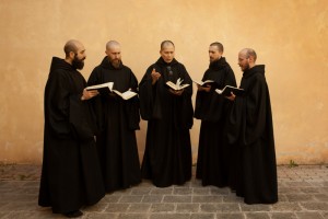 The Monks of Norcia, a group of Benedictine monks in Norcia, Italy. The group's new Gregorian chant CD debuted at No. 1 on Billboard’s classical music chart last week (June 10, 2015). Photo by Christopher McLallen, courtesy of the Monks of Norcia